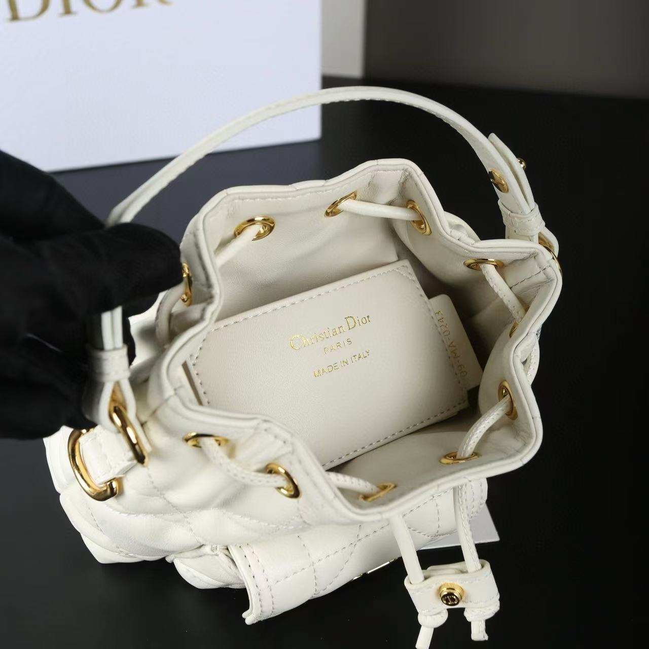 DI0R ドローストリング バケットバッグ【50％割引+送料無料】