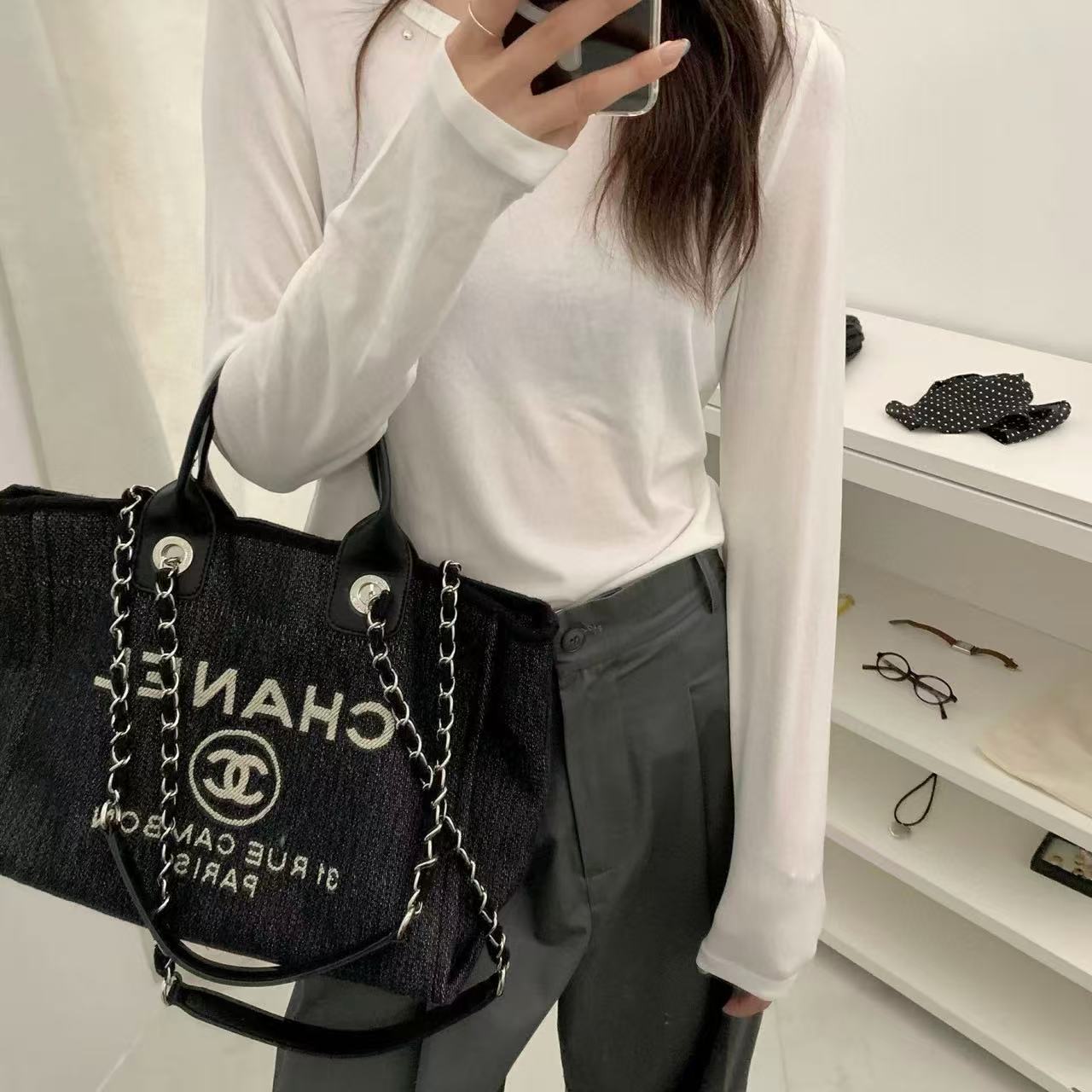 CHANE1 ビーチショッピングバッグ【50％割引+送料無料】