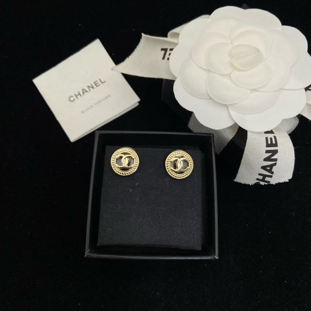 CHANE1 ラウンドダブルCイヤリング【50％割引+送料無料】