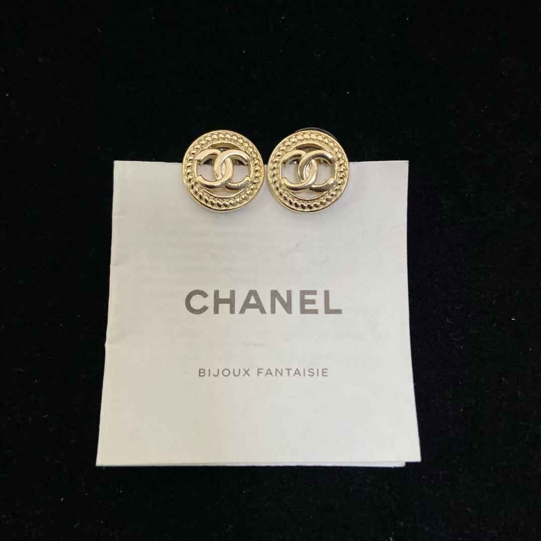 CHANE1 ラウンドダブルCイヤリング【50％割引+送料無料】