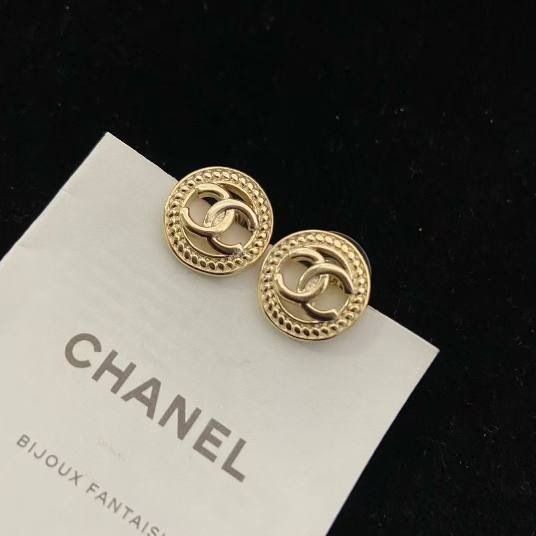 CHANE1 ラウンドダブルCイヤリング【50％割引+送料無料】