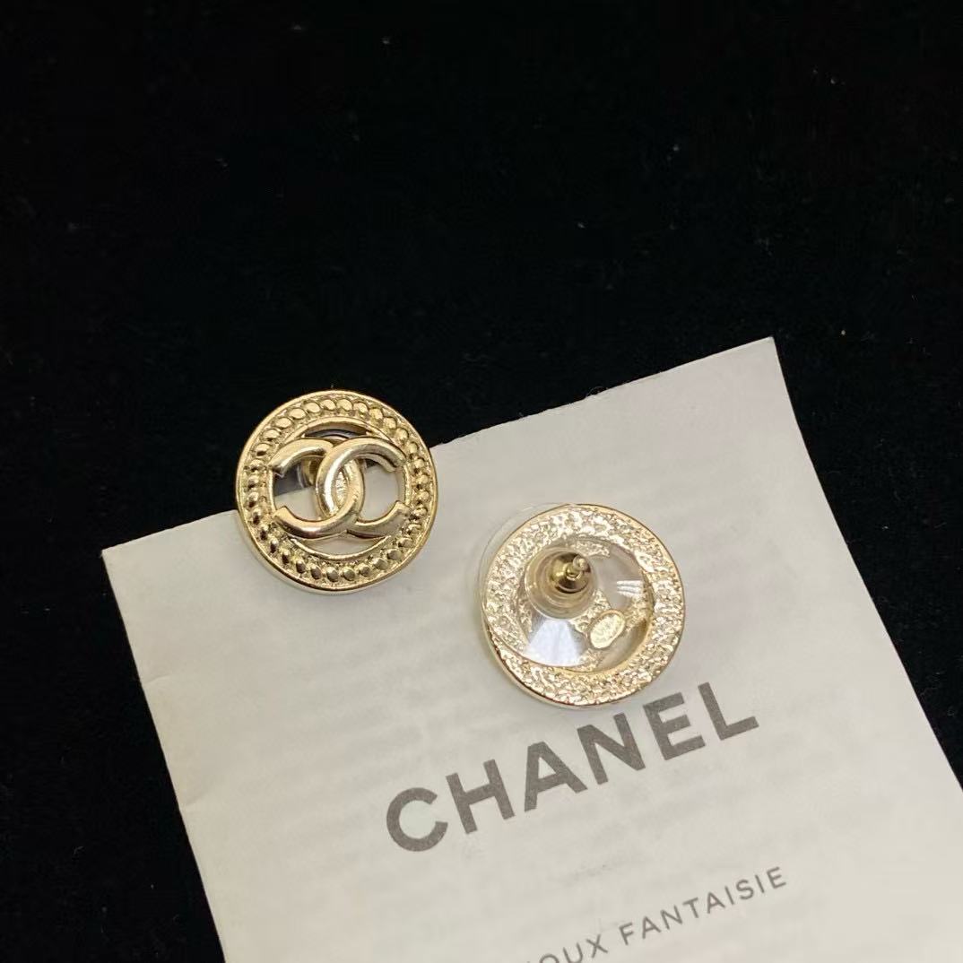 CHANE1 ラウンドダブルCイヤリング【50％割引+送料無料】