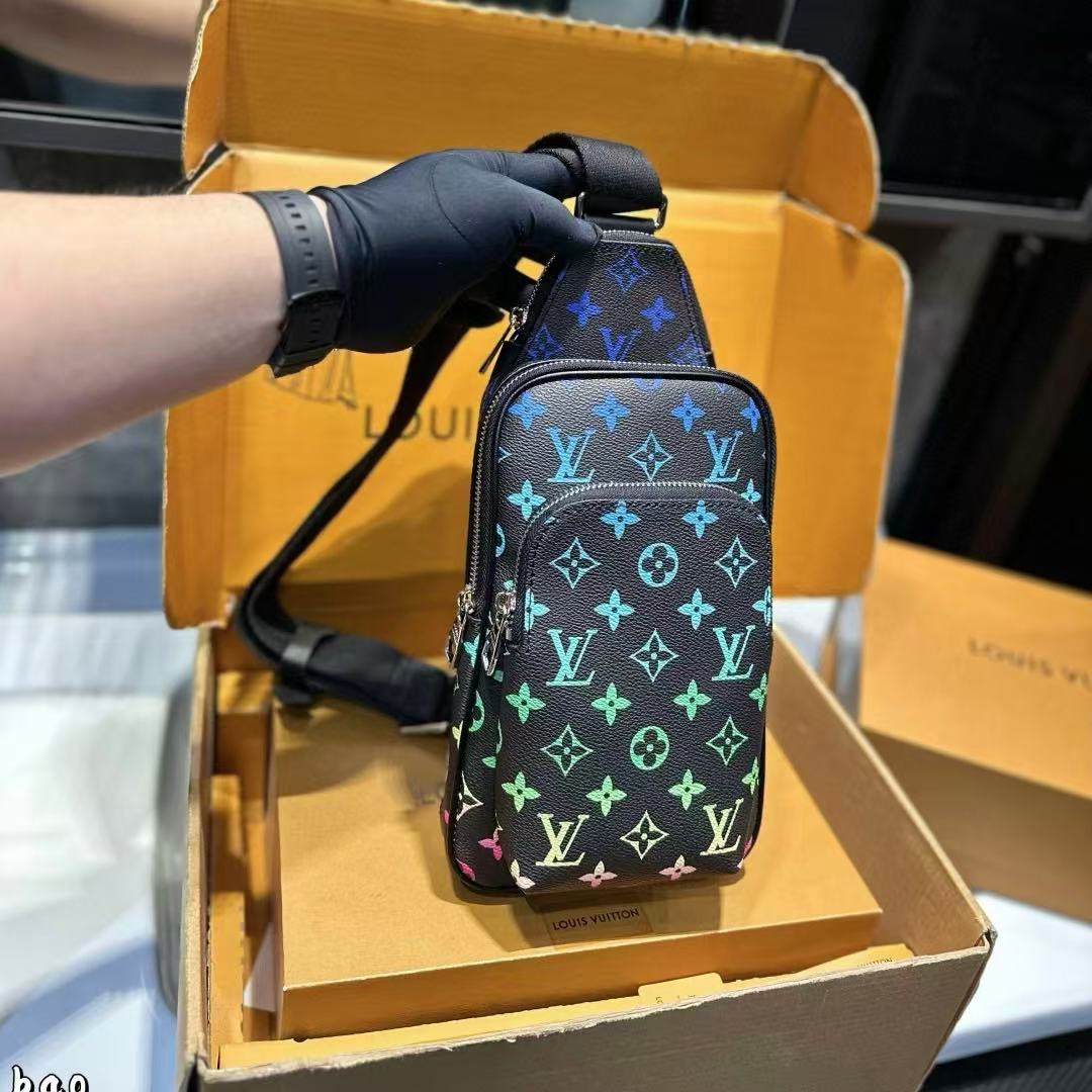 LVグラデーションメンズチェストバッグ【50％割引+送料無料】
