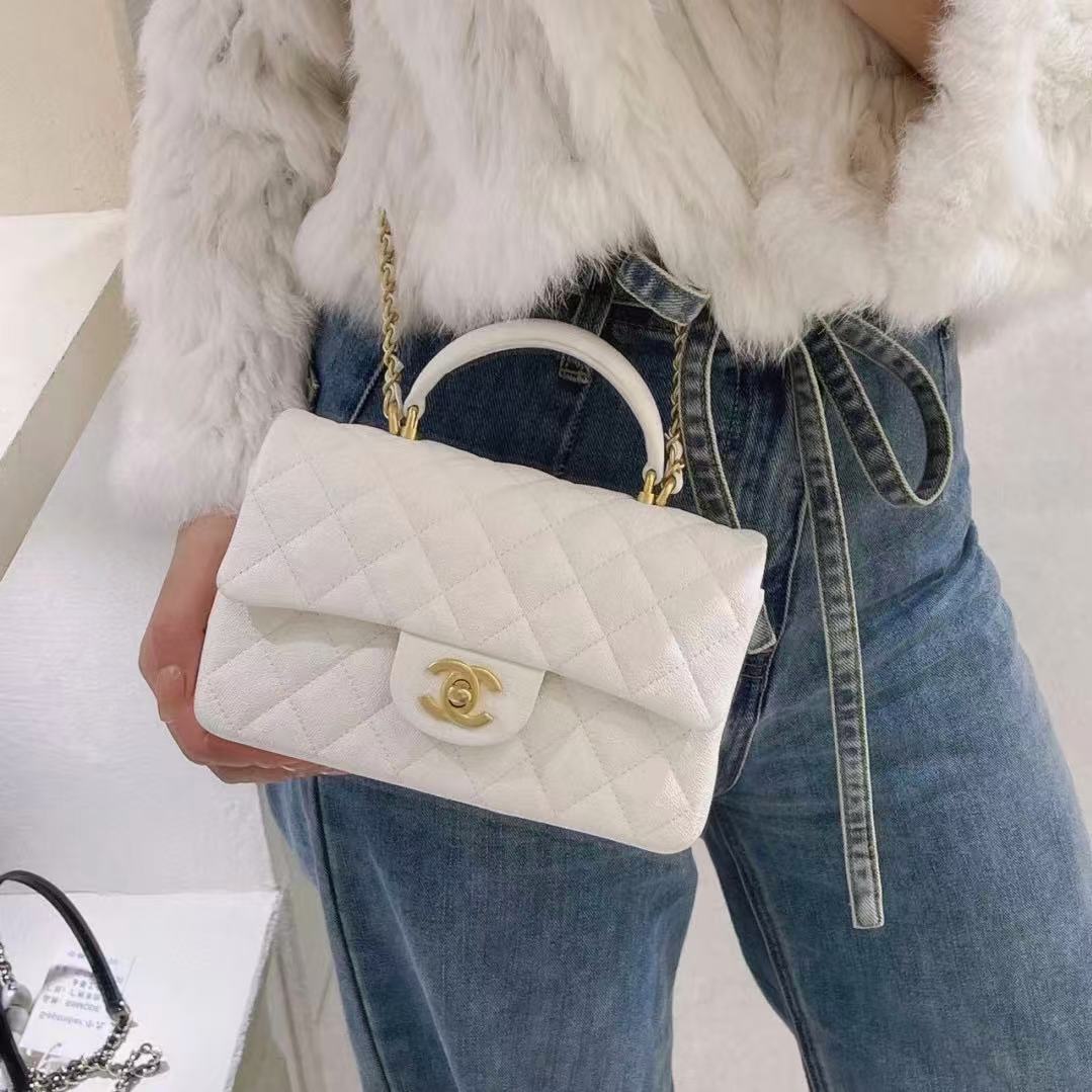 CHANE1 クラシックチェック柄チェーンバッグ【50％割引+送料無料】