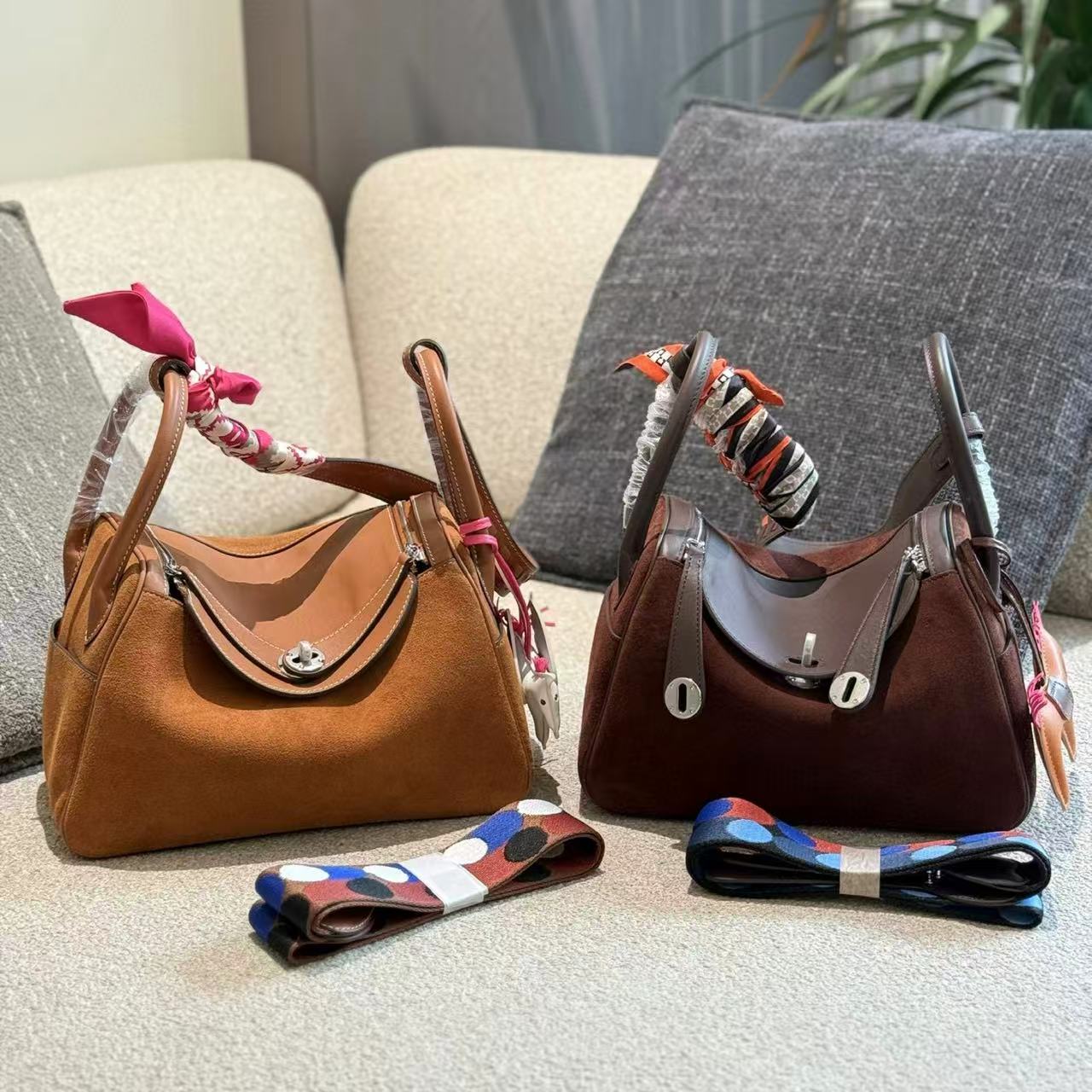 HERME5 lindy鹿革ショルダーバッグ【50％割引+送料無料】