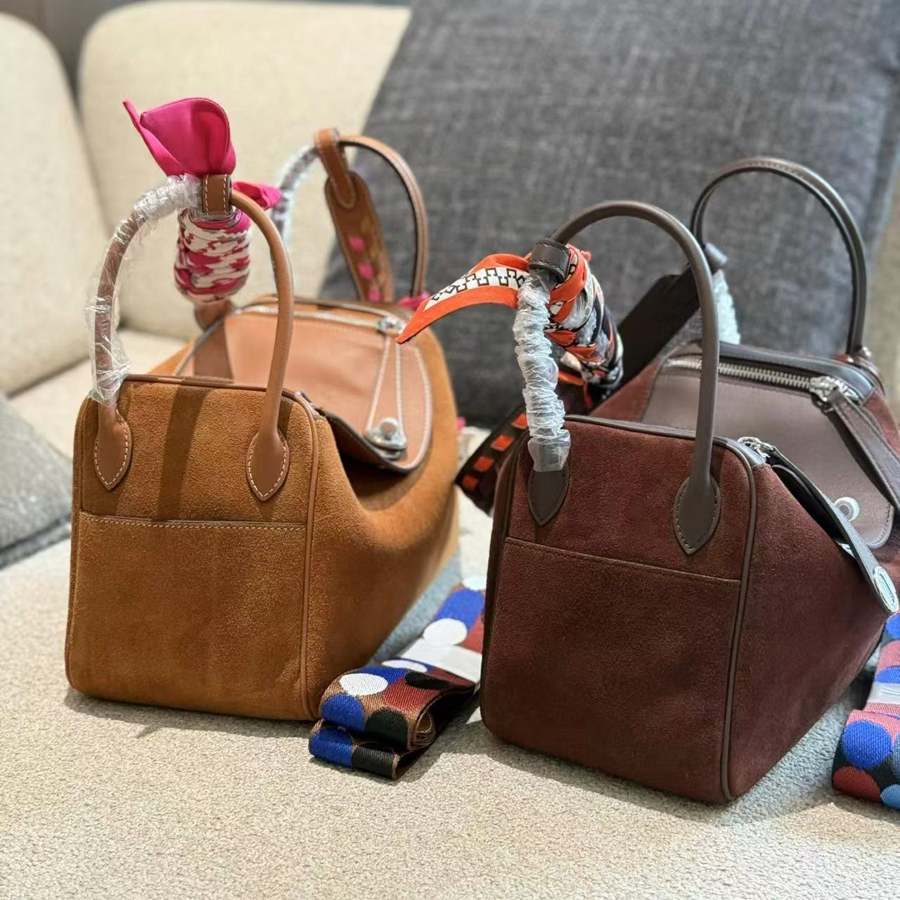 HERME5 lindy鹿革ショルダーバッグ【50％割引+送料無料】