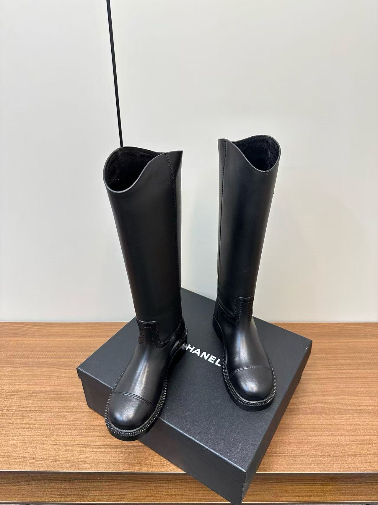 CHANE1 高品質ダブルCシープスキンハイブーツ【50％割引+送料無料】