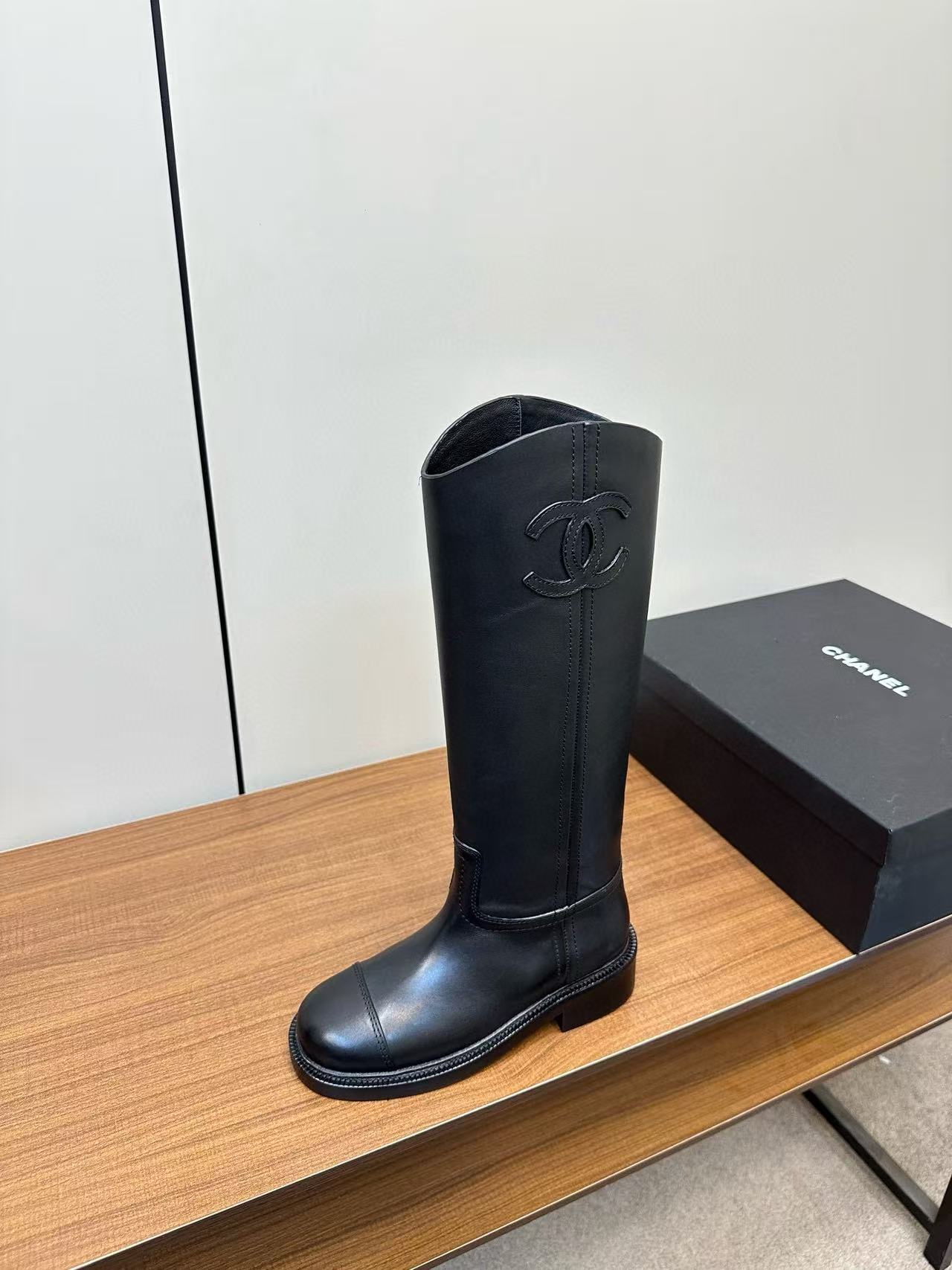 CHANE1 高品質ダブルCシープスキンハイブーツ【50％割引+送料無料】