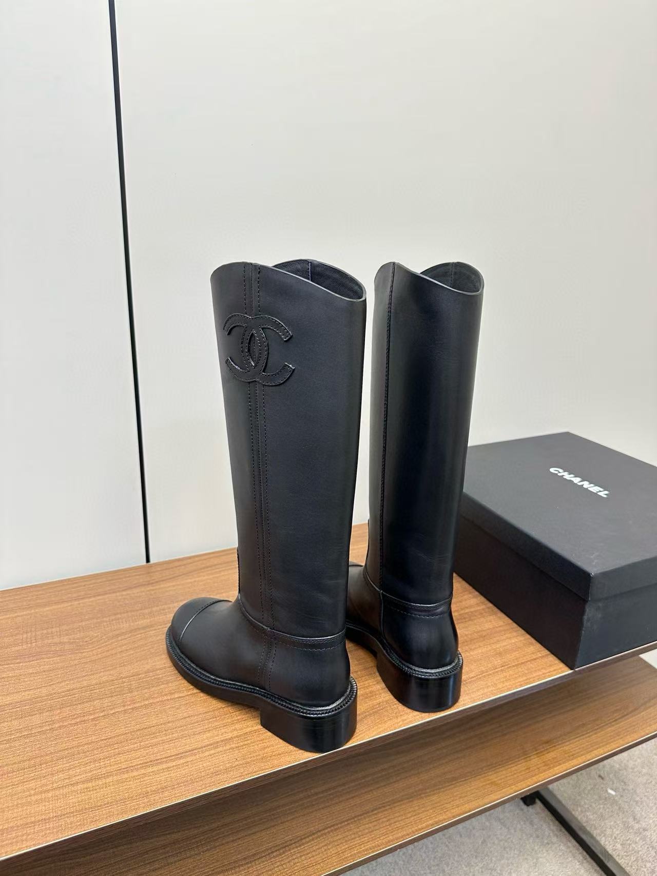 CHANE1 高品質ダブルCシープスキンハイブーツ【50％割引+送料無料】