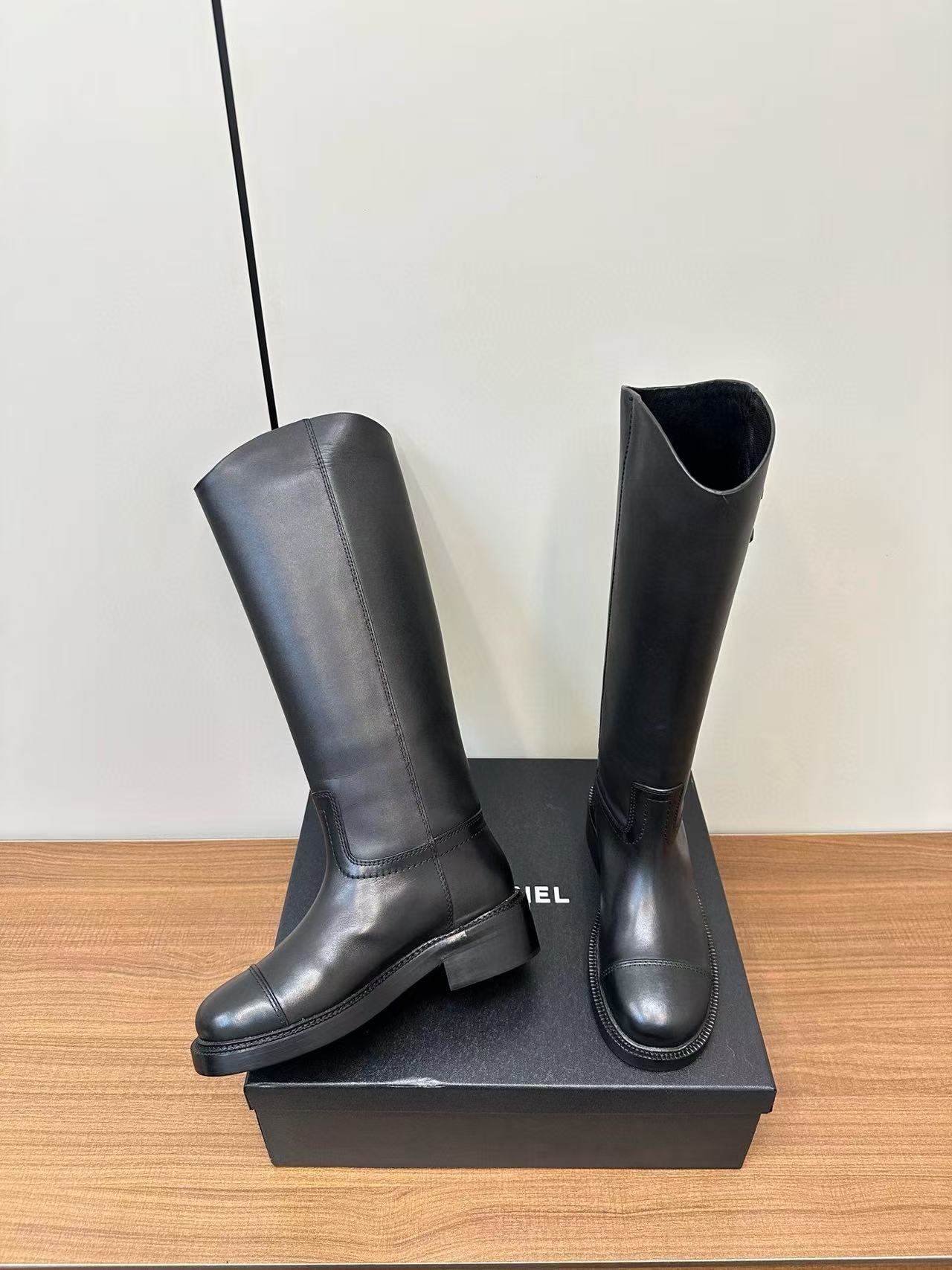 CHANE1 高品質ダブルCシープスキンハイブーツ【50％割引+送料無料】