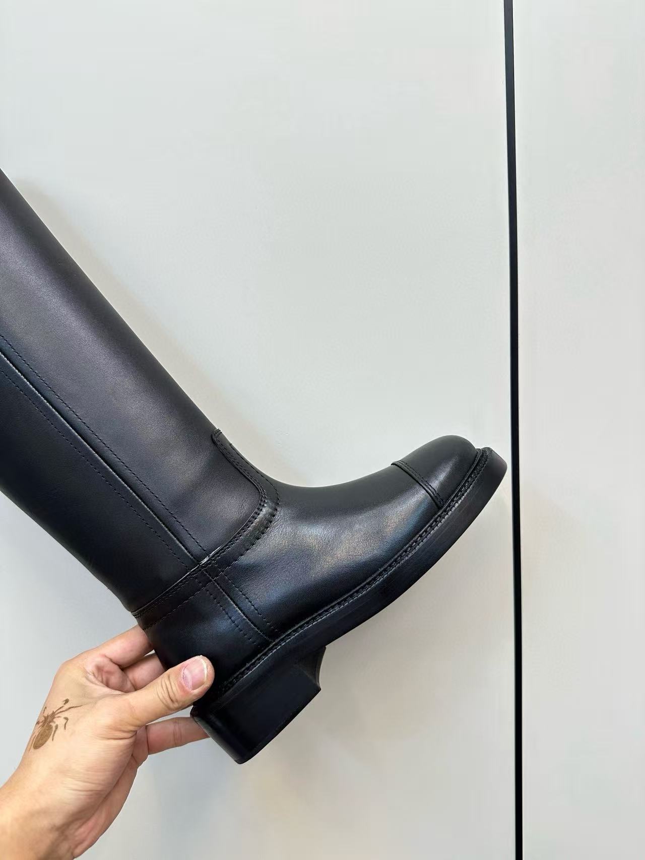 CHANE1 高品質ダブルCシープスキンハイブーツ【50％割引+送料無料】