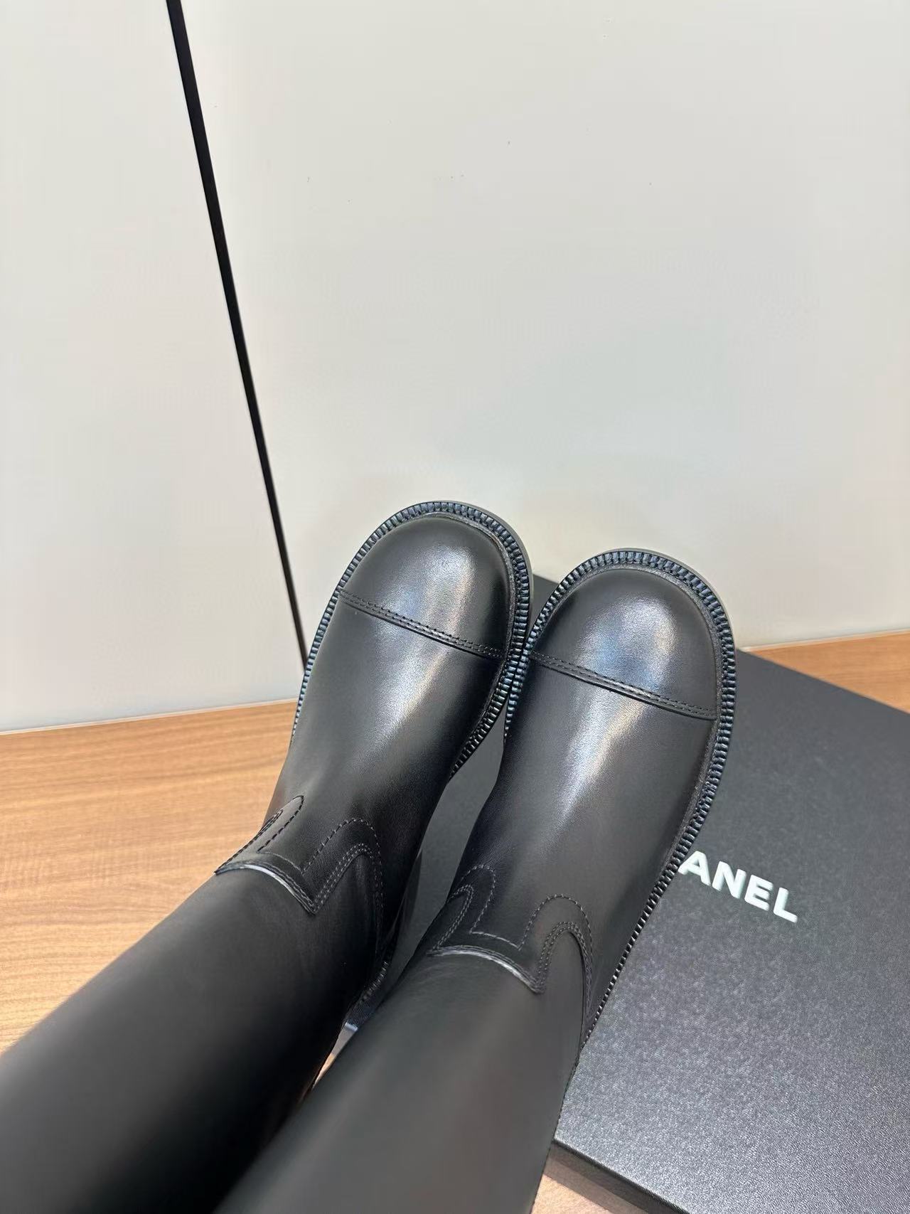 CHANE1 高品質ダブルCシープスキンハイブーツ【50％割引+送料無料】