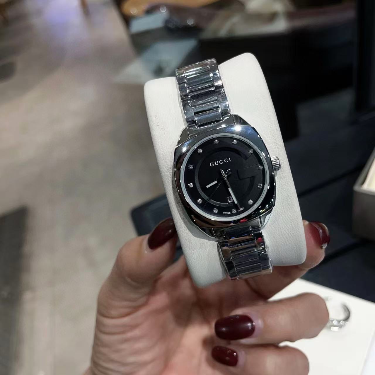 GUCC1 シンプルスチールストラップレディース腕時計【 50％割引+送料無料】