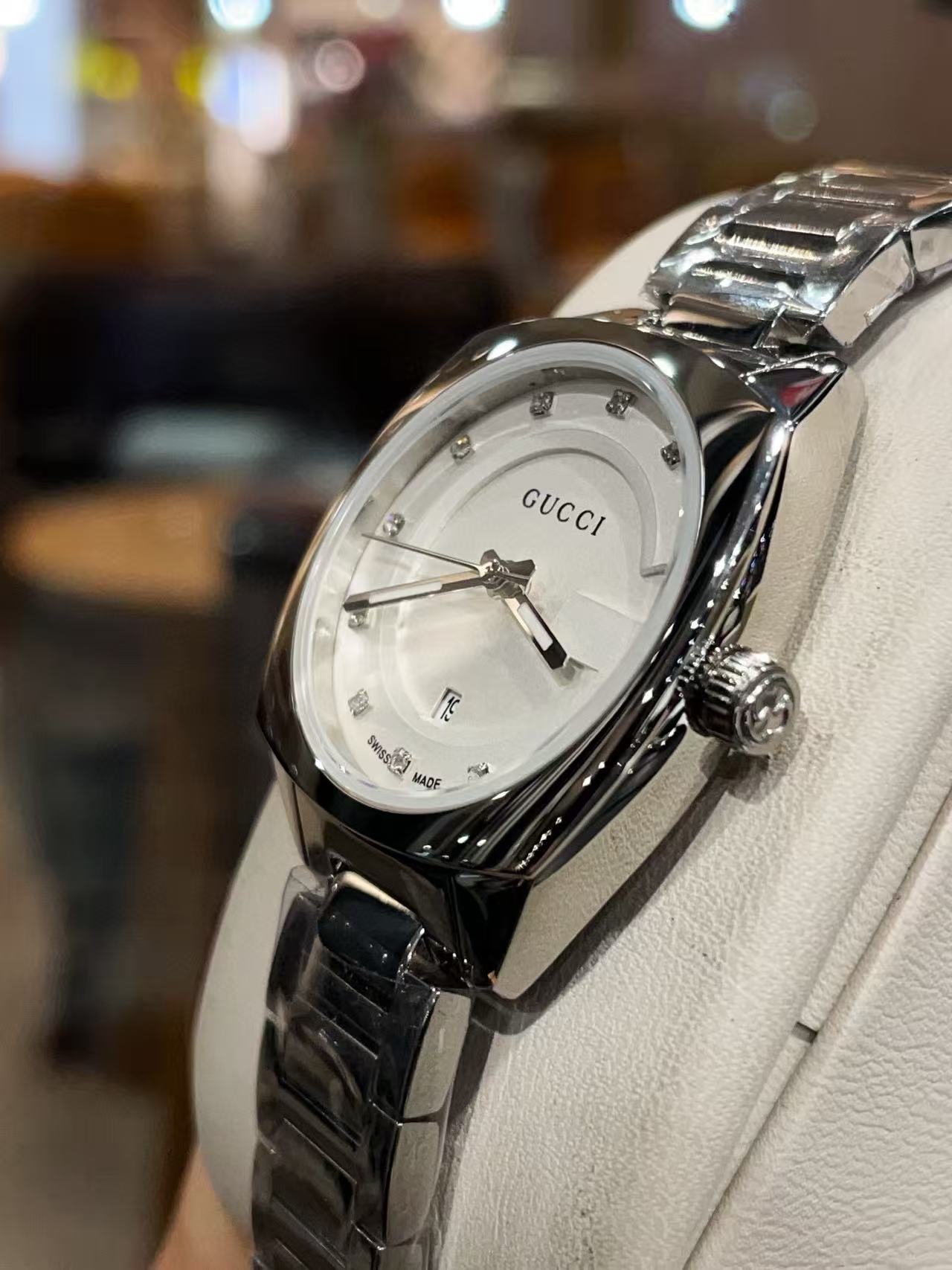 GUCC1 シンプルスチールストラップレディース腕時計【 50％割引+送料無料】