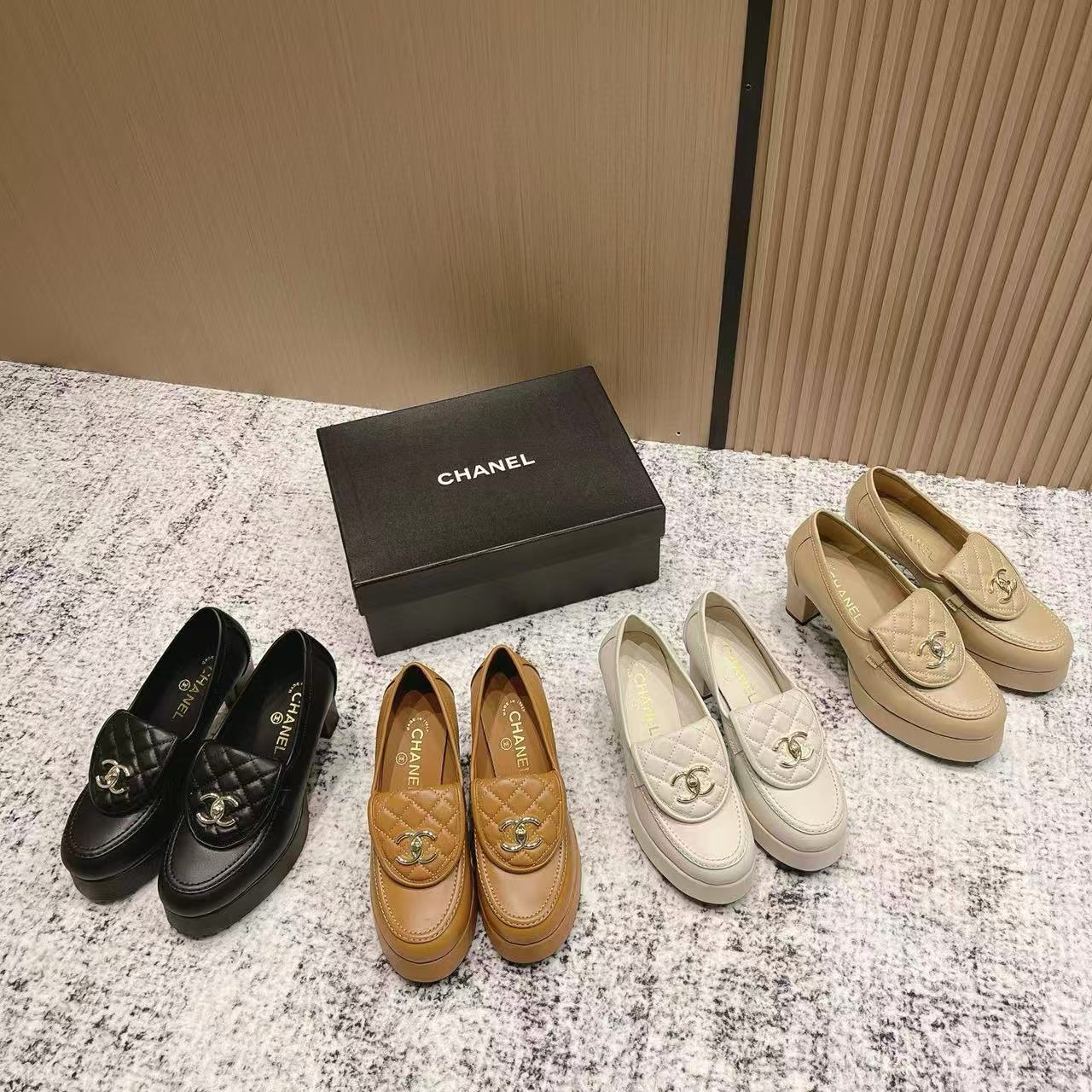 CHANE1高品質プラットフォームハイヒール【50％割引+送料無料】