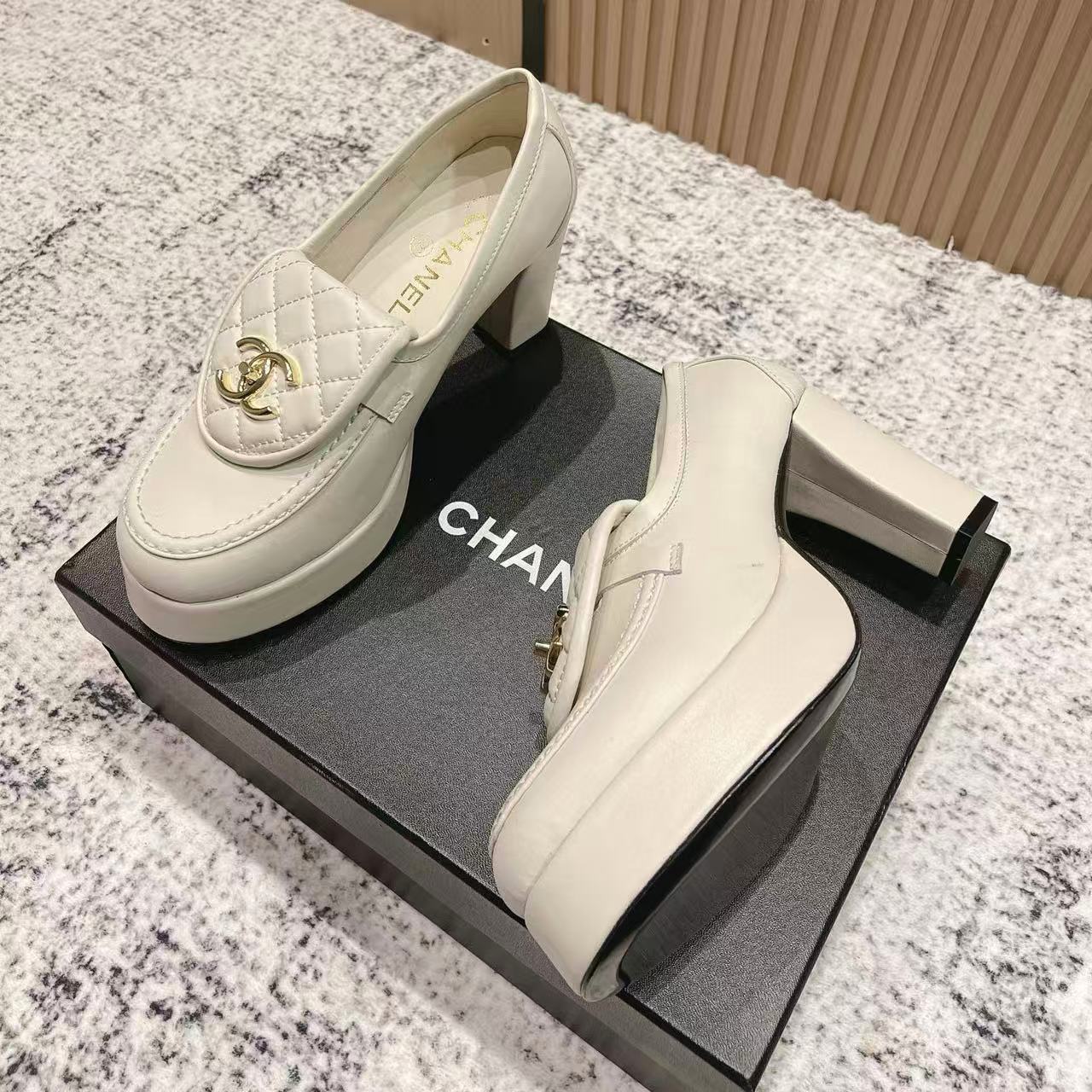 CHANE1高品質プラットフォームハイヒール【50％割引+送料無料】