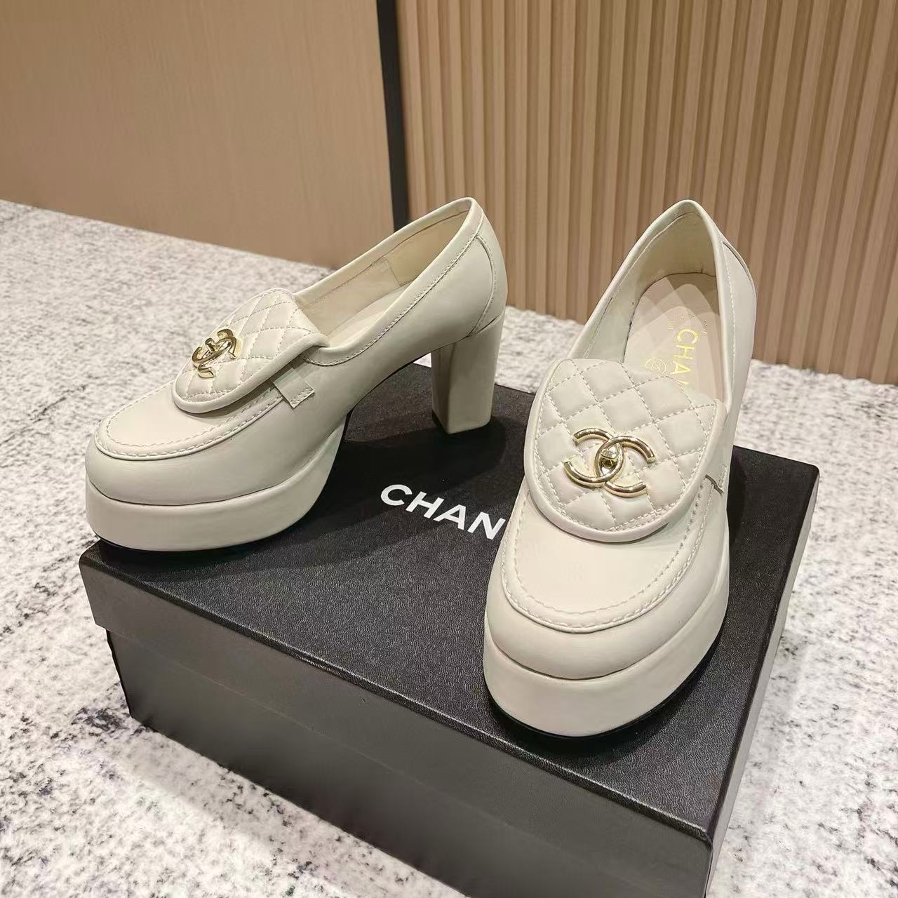 CHANE1高品質プラットフォームハイヒール【50％割引+送料無料】