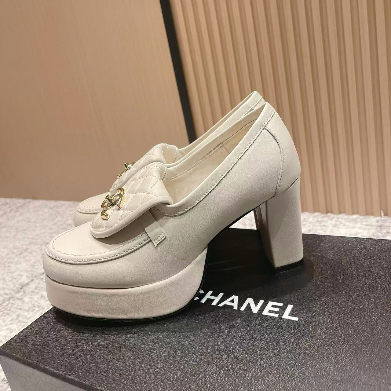 CHANE1高品質プラットフォームハイヒール【50％割引+送料無料】