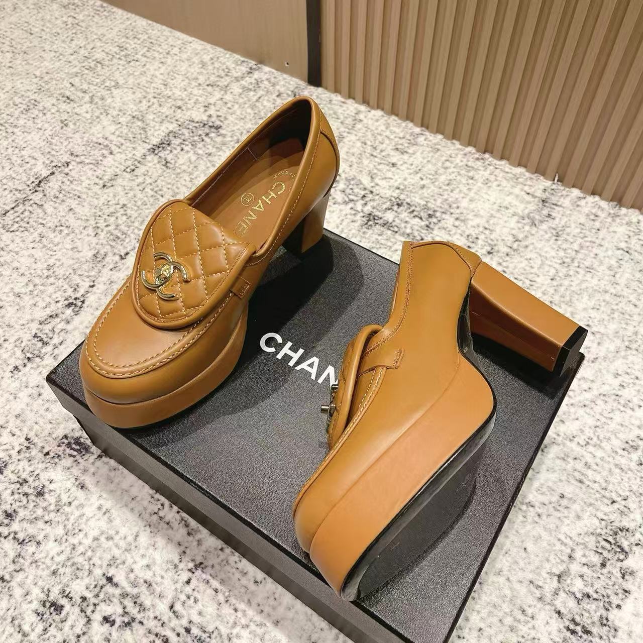 CHANE1高品質プラットフォームハイヒール【50％割引+送料無料】