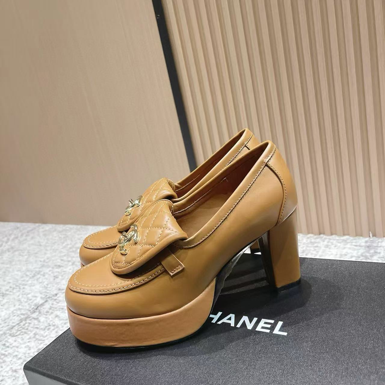 CHANE1高品質プラットフォームハイヒール【50％割引+送料無料】