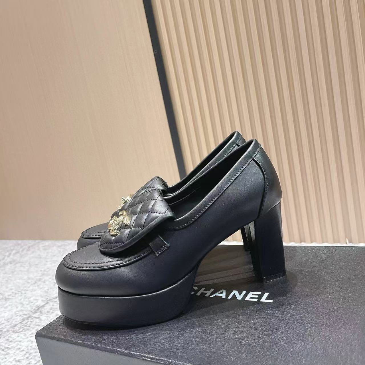 CHANE1高品質プラットフォームハイヒール【50％割引+送料無料】