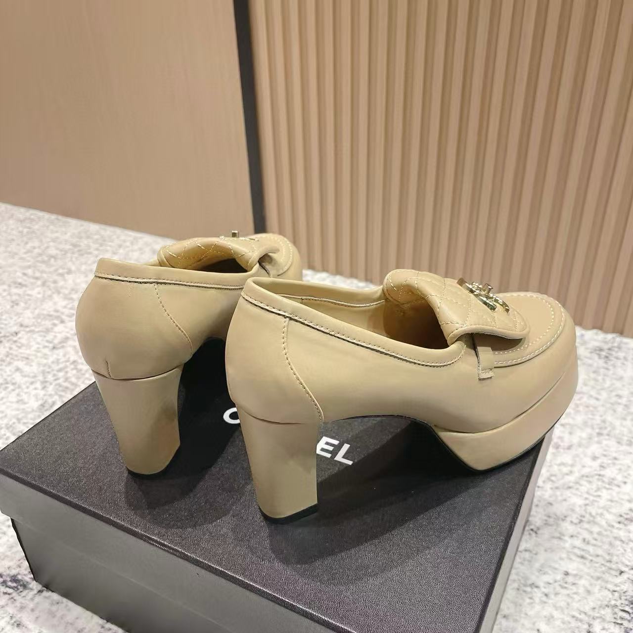 CHANE1高品質プラットフォームハイヒール【50％割引+送料無料】