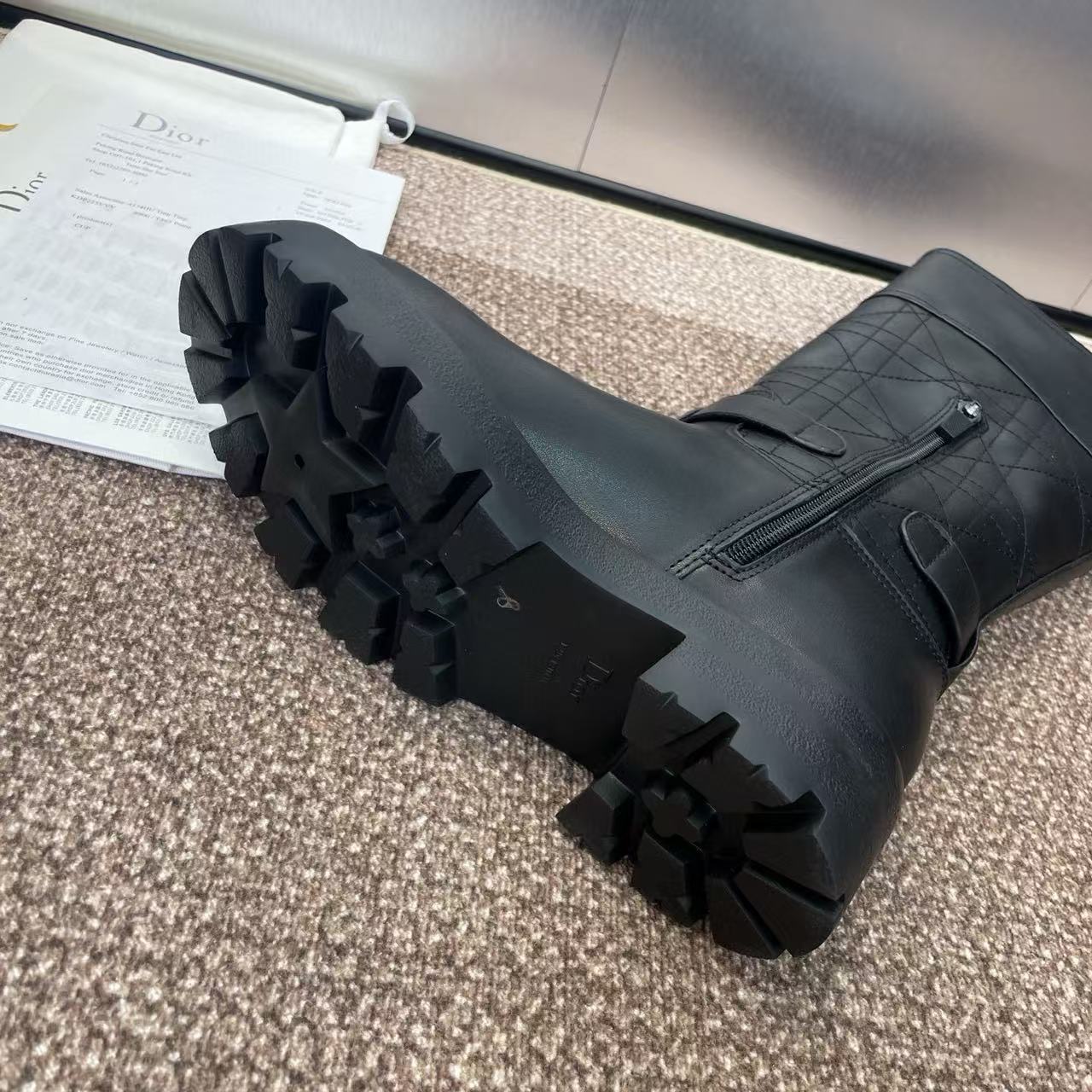 DI0R 高品質レザーモーターサイクルブーツ【50％割引+送料無料】