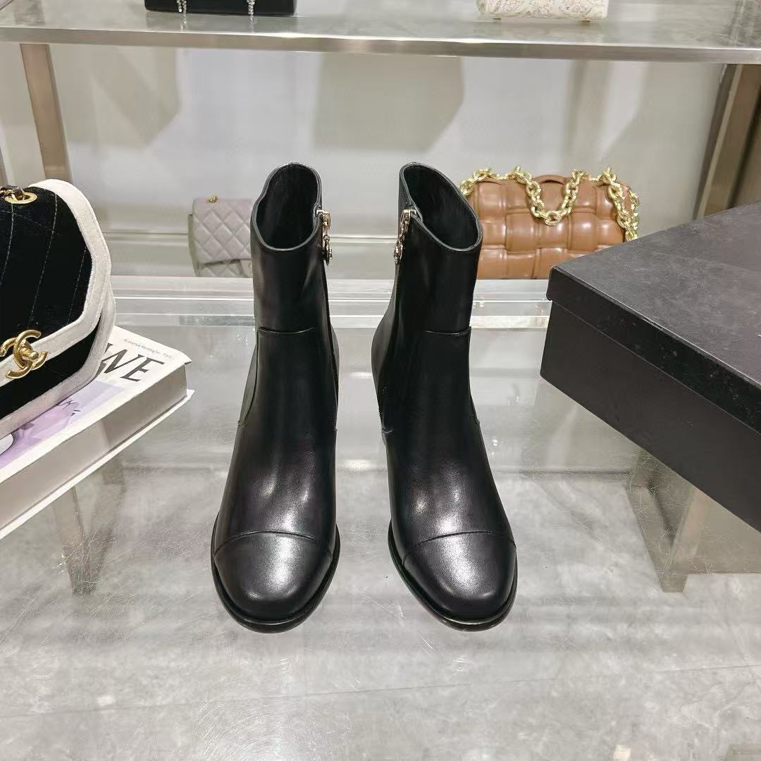 CHANE1 高品質シンプルシープスキンアンクルブーツ【50％割引+送料無料】