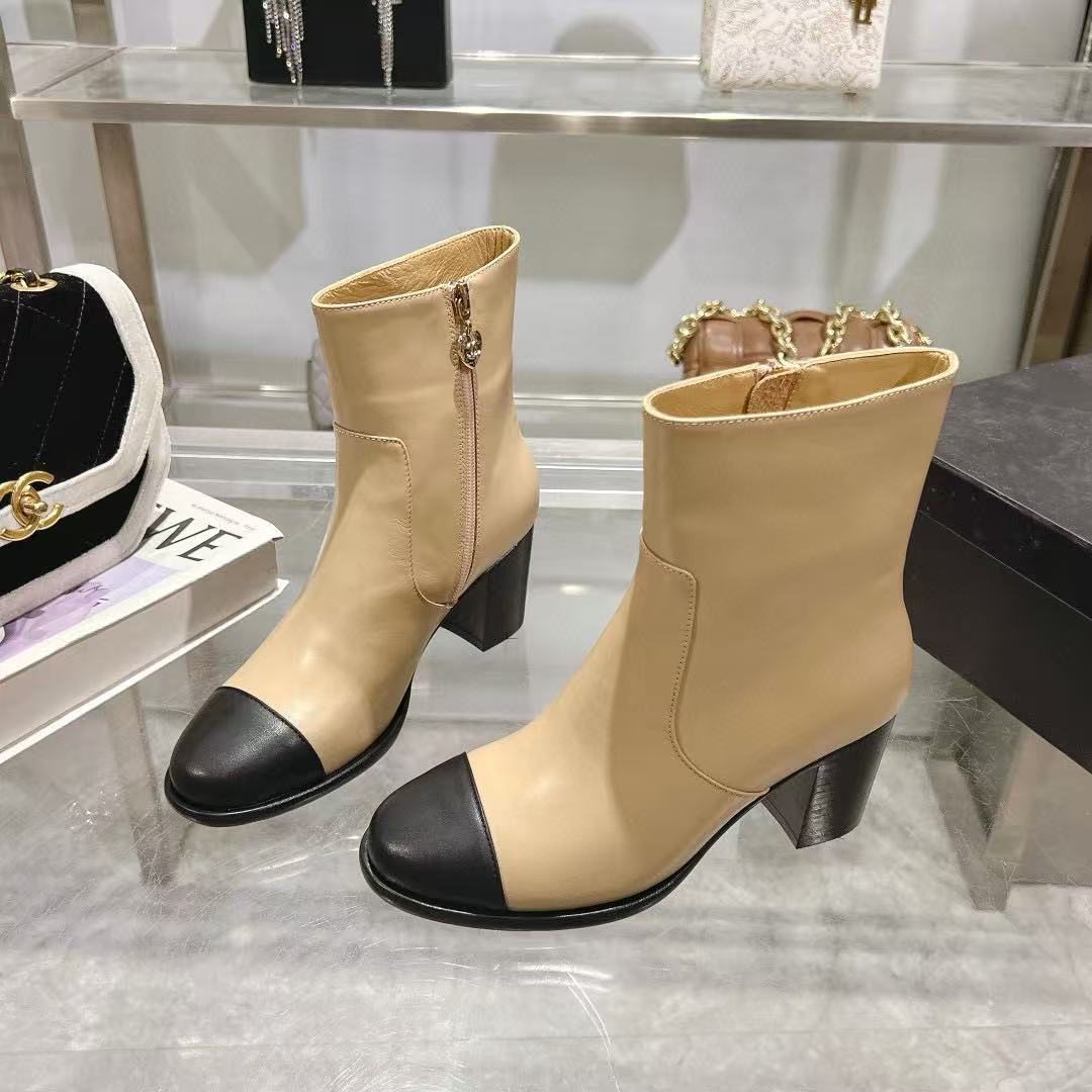 CHANE1 高品質シンプルシープスキンアンクルブーツ【50％割引+送料無料】