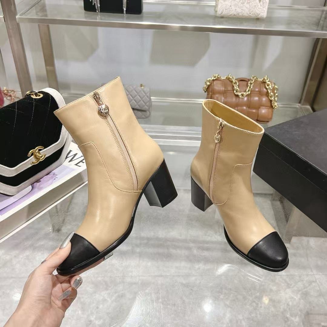 CHANE1 高品質シンプルシープスキンアンクルブーツ【50％割引+送料無料】