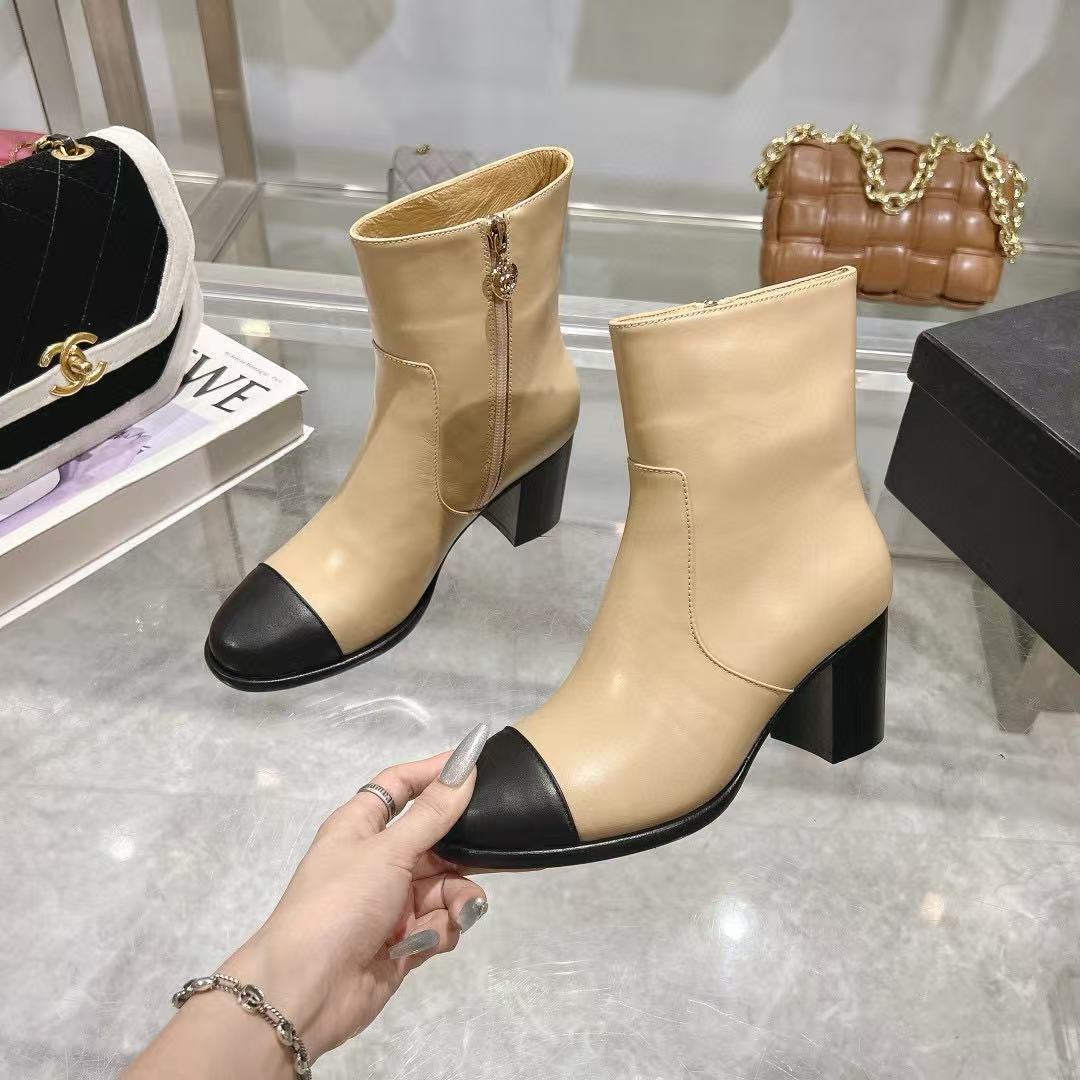 CHANE1 高品質シンプルシープスキンアンクルブーツ【50％割引+送料無料】