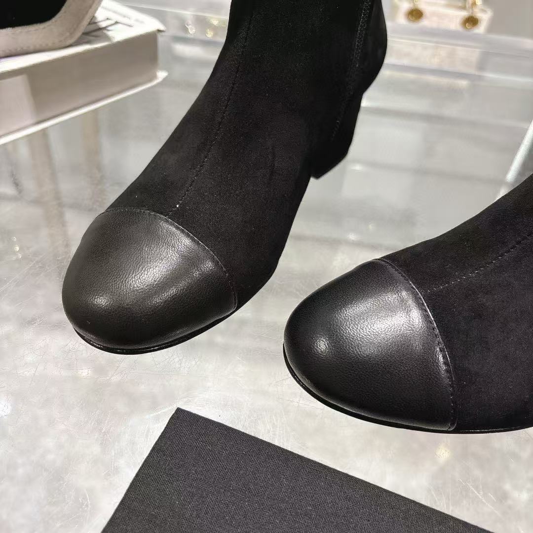 CHANE1 高品質チェック柄シープスキンアンクルブーツ【50％割引+送料無料】