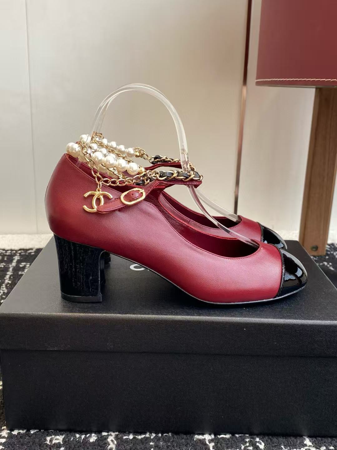 CHANE1 高品質パールローヒール【50％割引+送料無料】