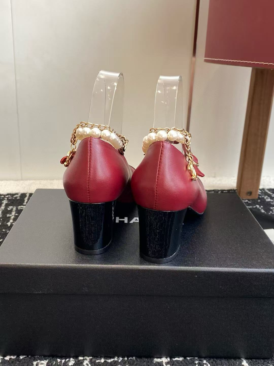 CHANE1 高品質パールローヒール【50％割引+送料無料】