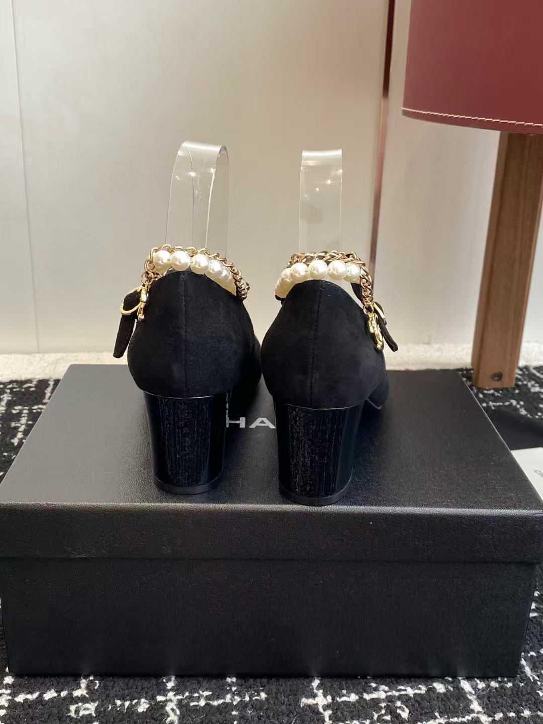 CHANE1 高品質パールローヒール【50％割引+送料無料】