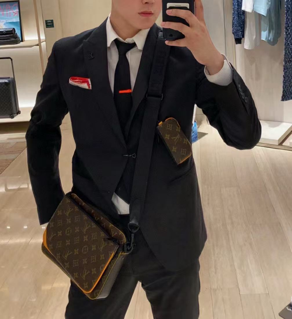 LV スリーインワン メンズ メッセンジャーバッグ【50％割引+送料無料】