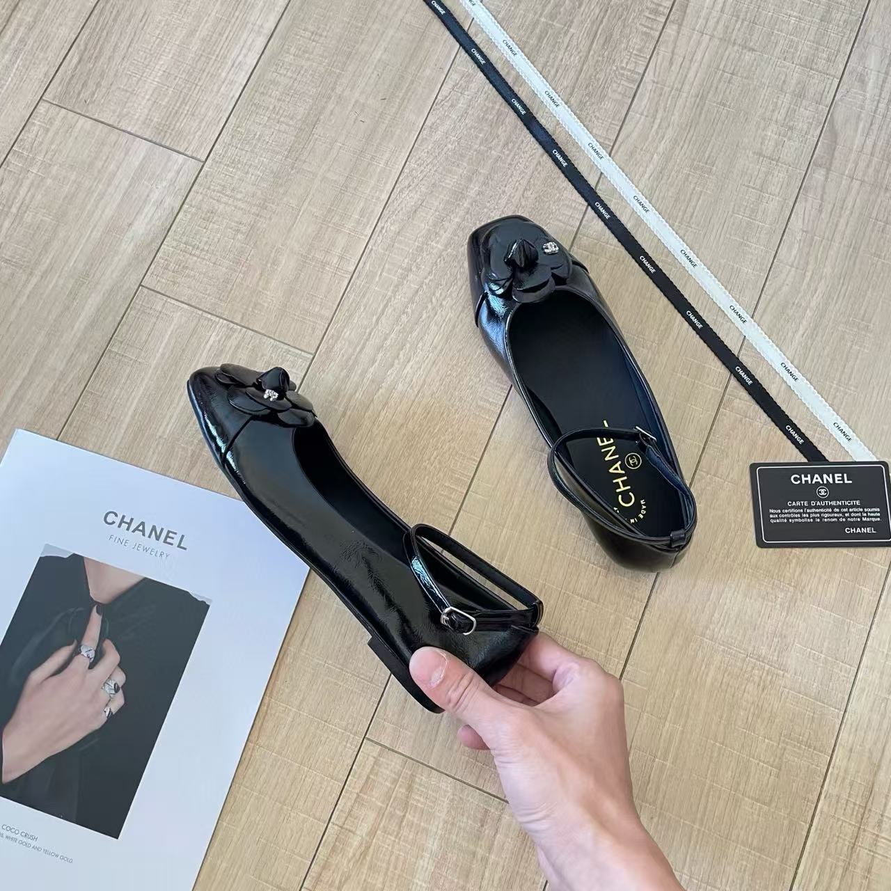 CHANE1 カメリア ラウンドトゥ フラットシューズ【50％割引+送料無料】