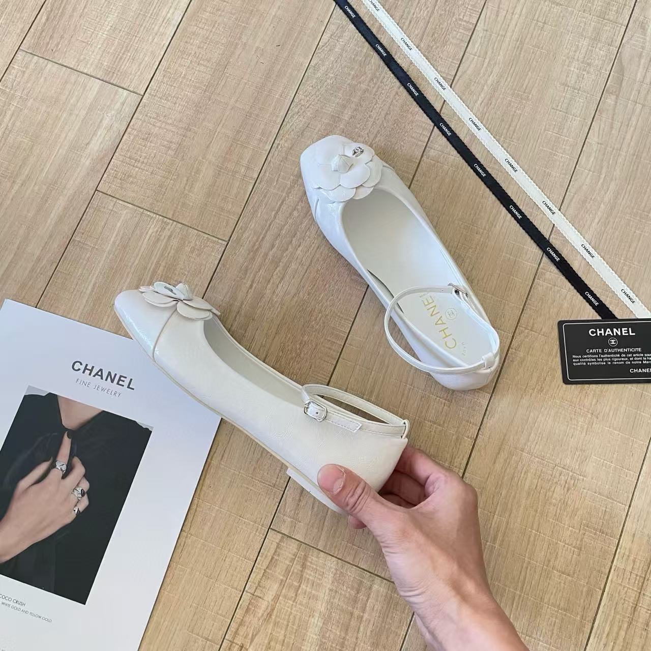 CHANE1 カメリア ラウンドトゥ フラットシューズ【50％割引+送料無料】