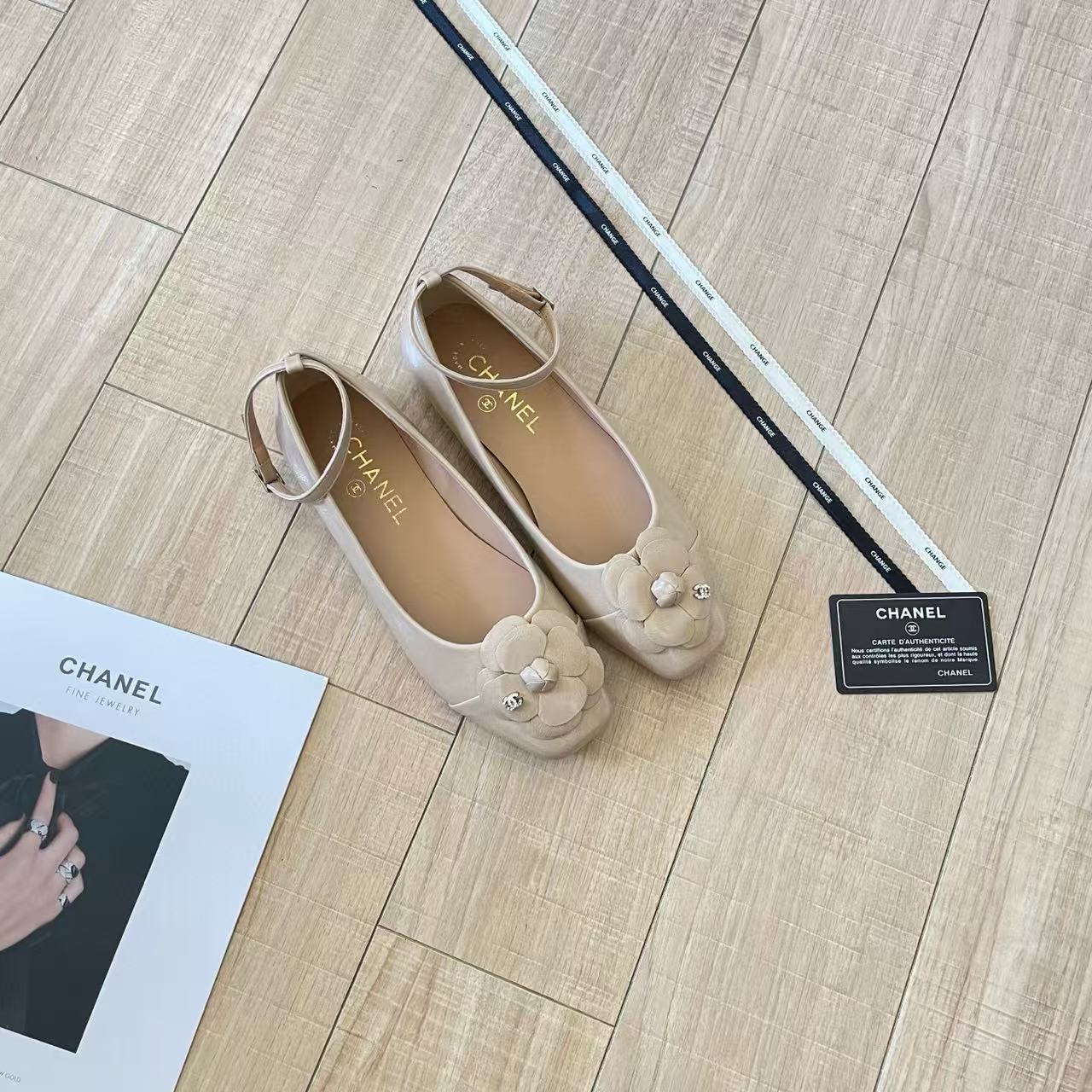 CHANE1 カメリア ラウンドトゥ フラットシューズ【50％割引+送料無料】