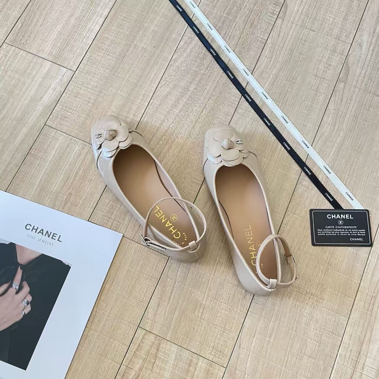 CHANE1 カメリア ラウンドトゥ フラットシューズ【50％割引+送料無料】