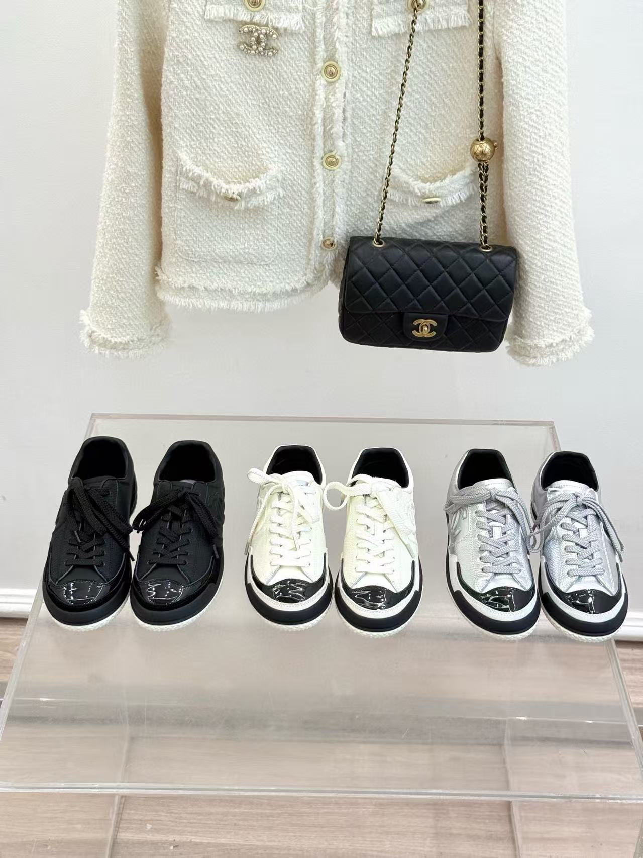 CHANE1 高品質ダブルCカジュアルシューズ【50％割引+送料無料】