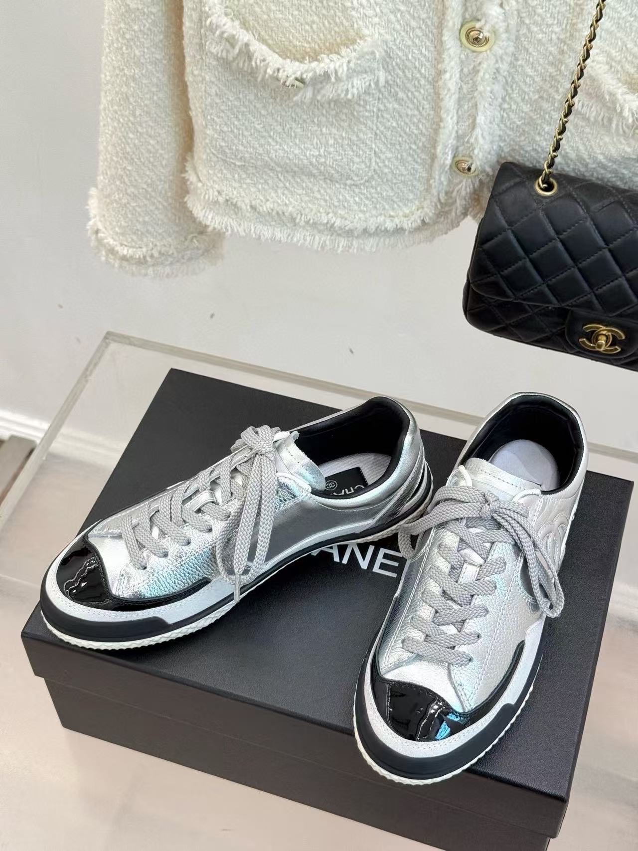 CHANE1 高品質ダブルCカジュアルシューズ【50％割引+送料無料】