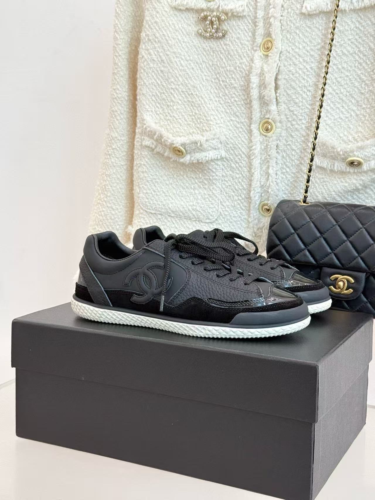 CHANE1 高品質ダブルCカジュアルシューズ【50％割引+送料無料】