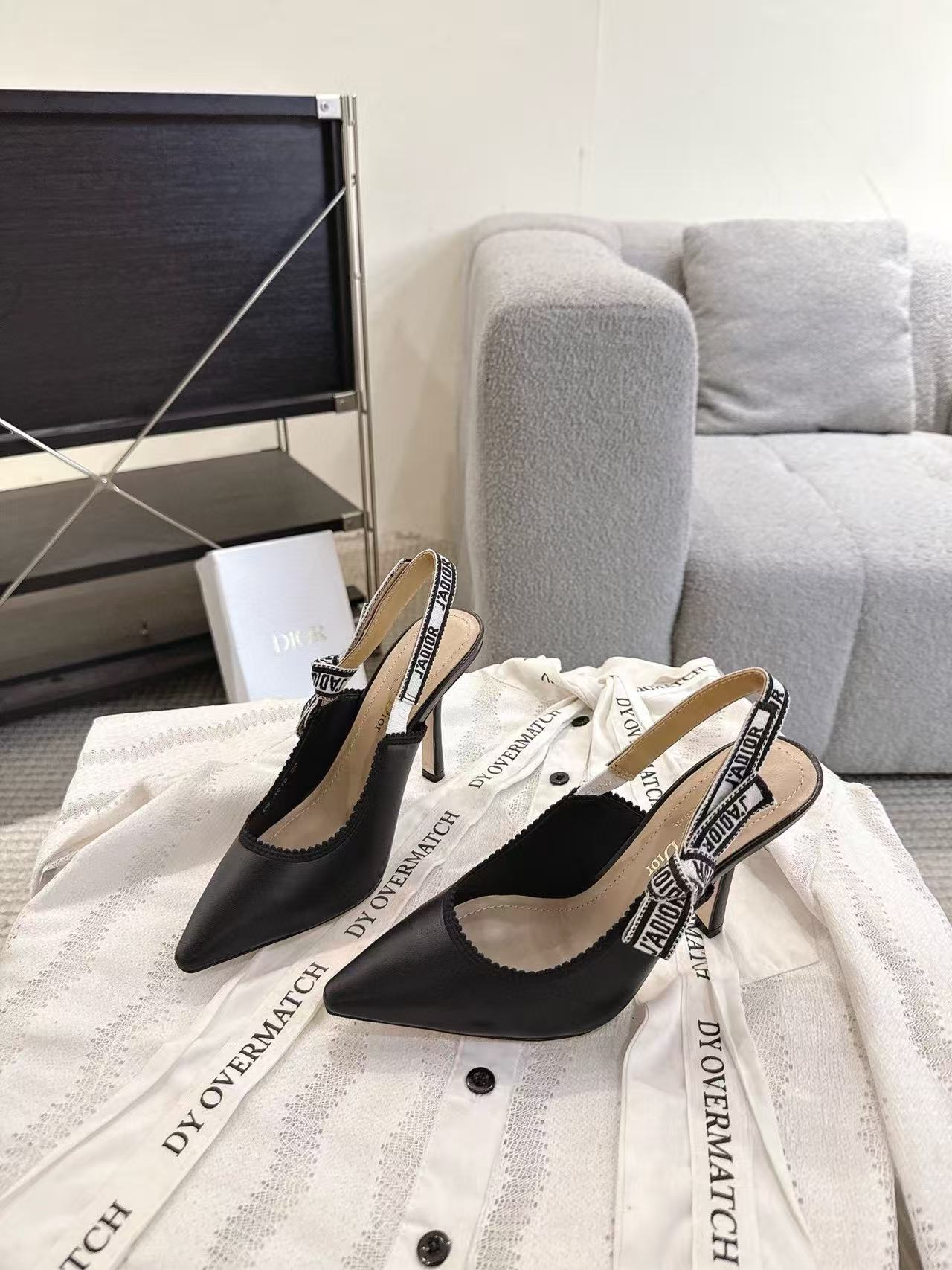 DI0Rの高品質ウェビングポインテッドハイヒール【50％割引+送料無料】