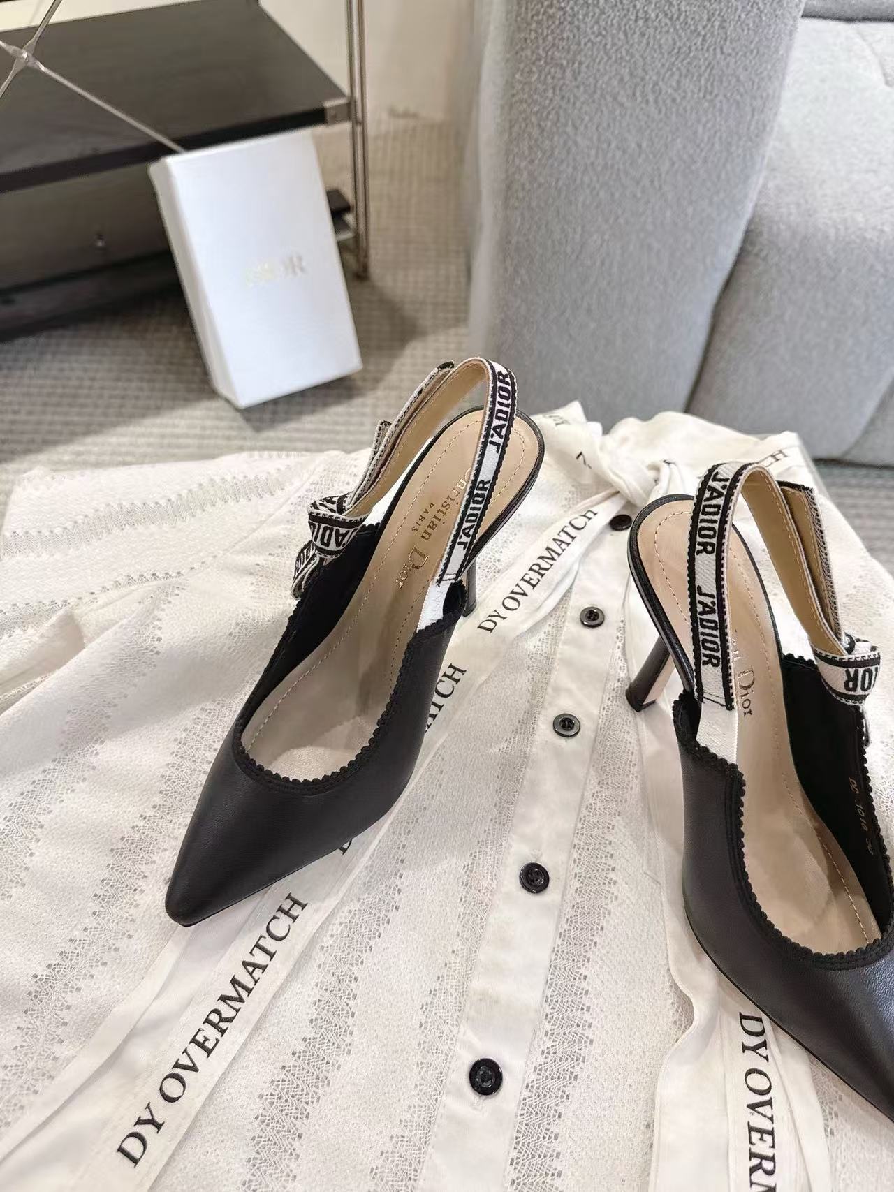 DI0Rの高品質ウェビングポインテッドハイヒール【50％割引+送料無料】