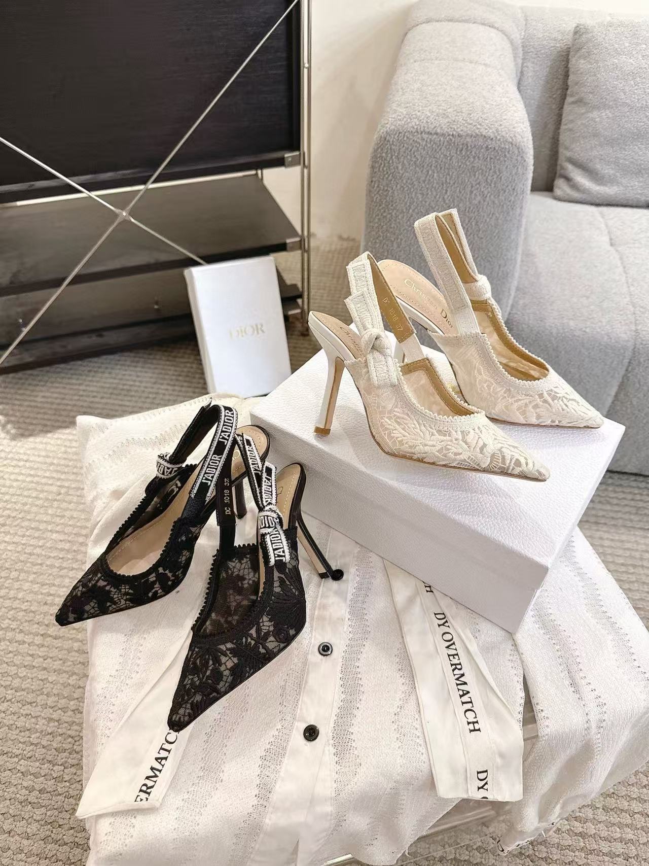 DI0Rの高品質レースポインテッドハイヒール【50％割引+送料無料】