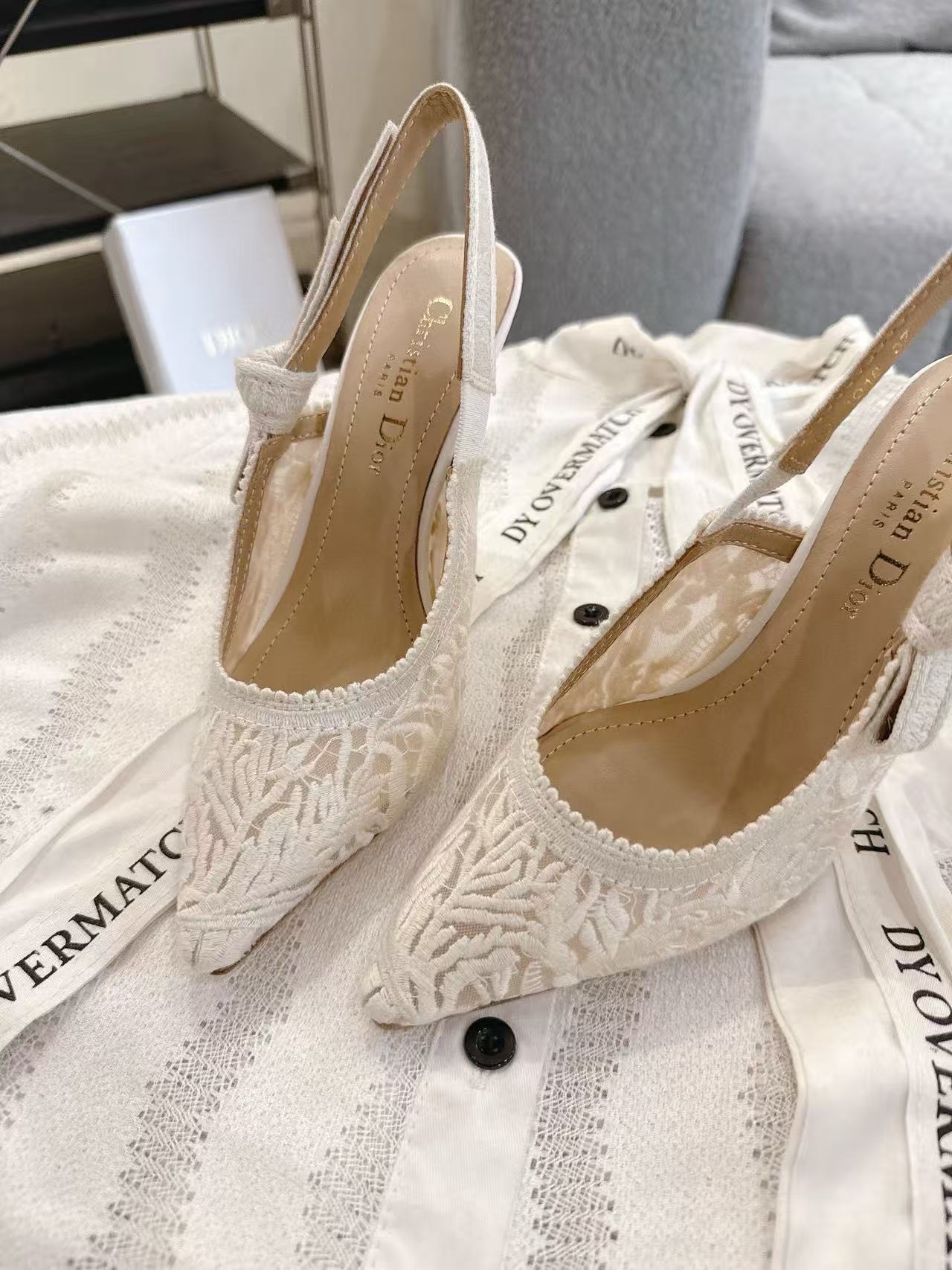 DI0Rの高品質レースポインテッドハイヒール【50％割引+送料無料】