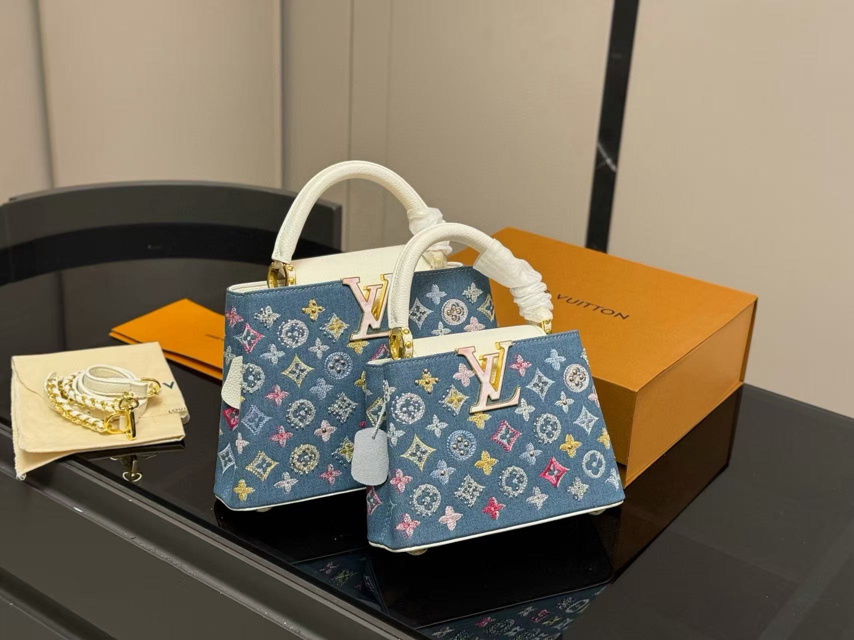 LV刺繍ハンドバッグ【50％割引+送料無料】