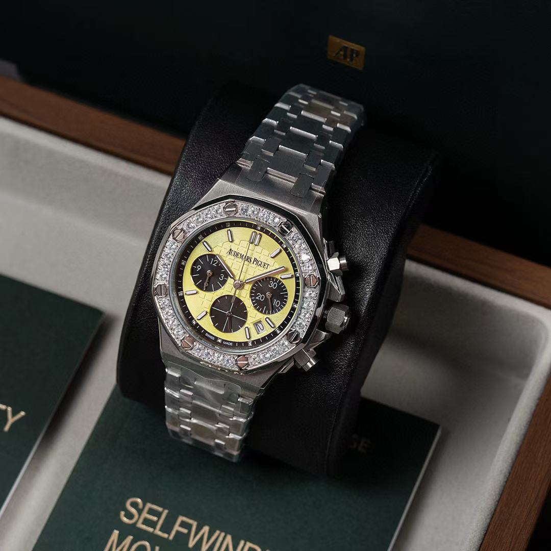 Audemarsp1gueダイヤモンドをあしらったレディース腕時計【50％割引+送料無料】