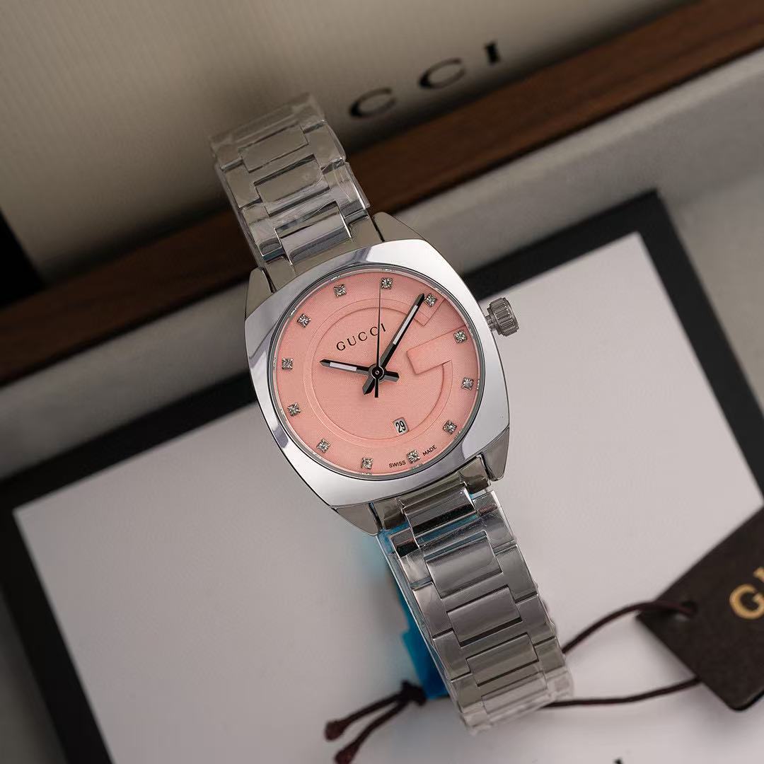 GUCC1 シンプルスチールストラップレディース腕時計【50％割引+送料無料】